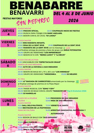 Image programa festes sant medardo 2026