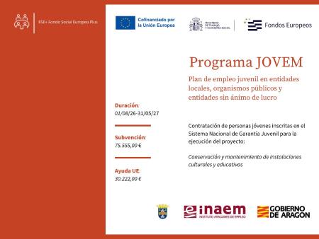 Imagen El Ayuntamiento de Benabarre pone en marcha el PROGRAMA JOVEM, Plan de...